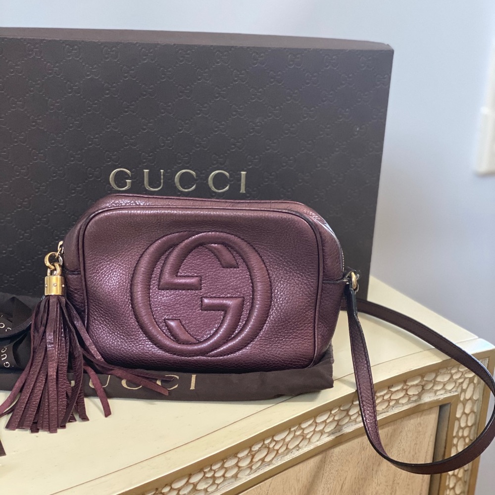 Gucci Soho Disco Purple Camera Bag